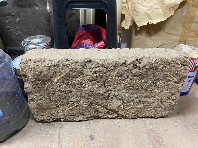 Aqua Vitae — Adobe brick, more than 100 years old
